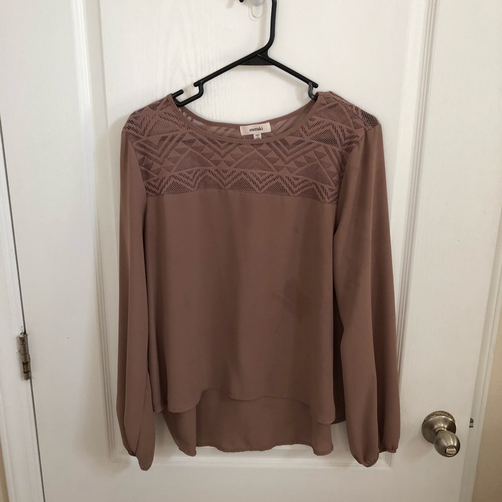 Beautiful professional tan blouse!